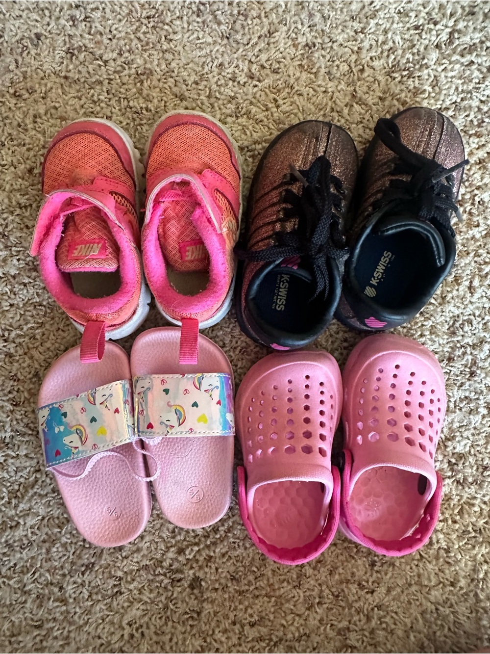 Nike Pink Toddlers' Athletic Shoes - Bright Pink Mesh Sneakers